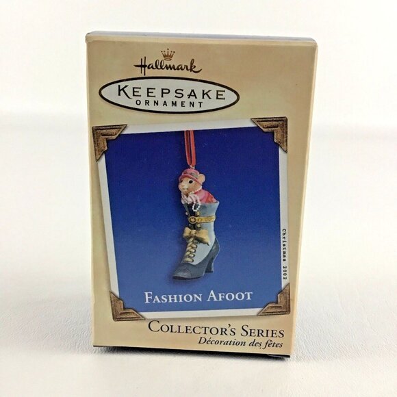 Hallmark Other - Hallmark Keepsake Christmas Ornament Fashion Afoot #3 Mouse Shoe Vintage 2002